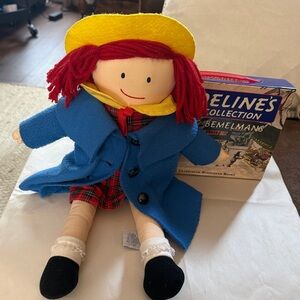 Vintage Ludwig Bemelmans' "MADELINE" 4 Book Collection/Figurine/16" Plush Doll